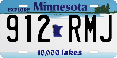 MN license plate 912RMJ