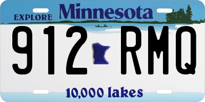 MN license plate 912RMQ