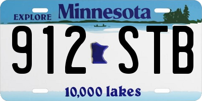 MN license plate 912STB