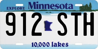 MN license plate 912STH
