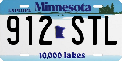 MN license plate 912STL