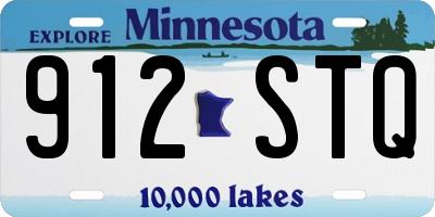 MN license plate 912STQ