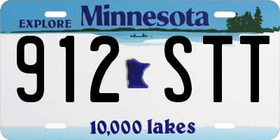 MN license plate 912STT