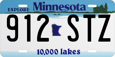 MN license plate 912STZ