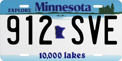 MN license plate 912SVE