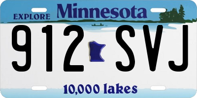 MN license plate 912SVJ