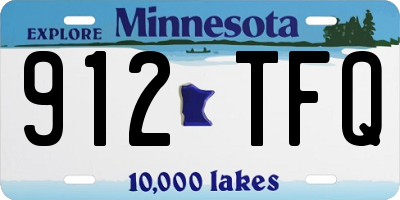 MN license plate 912TFQ