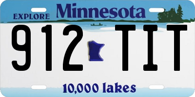 MN license plate 912TIT