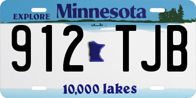 MN license plate 912TJB