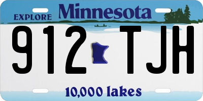 MN license plate 912TJH