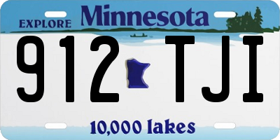 MN license plate 912TJI