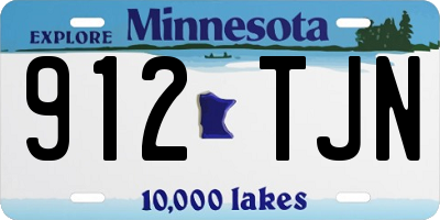 MN license plate 912TJN