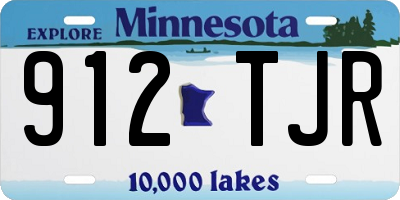 MN license plate 912TJR