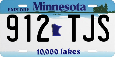 MN license plate 912TJS