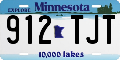 MN license plate 912TJT