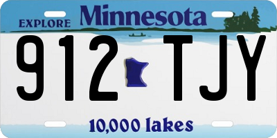 MN license plate 912TJY