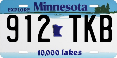 MN license plate 912TKB