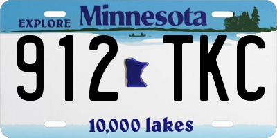 MN license plate 912TKC