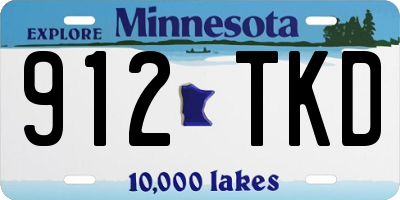 MN license plate 912TKD