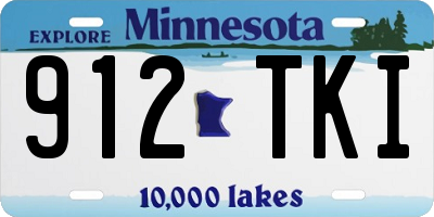 MN license plate 912TKI