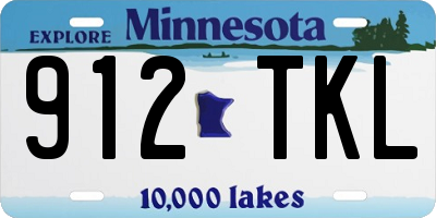 MN license plate 912TKL