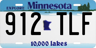 MN license plate 912TLF