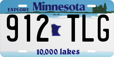 MN license plate 912TLG
