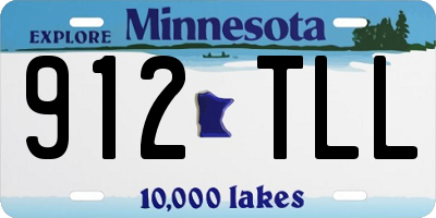 MN license plate 912TLL