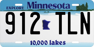 MN license plate 912TLN