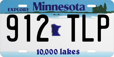 MN license plate 912TLP
