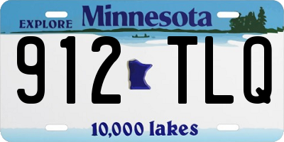 MN license plate 912TLQ