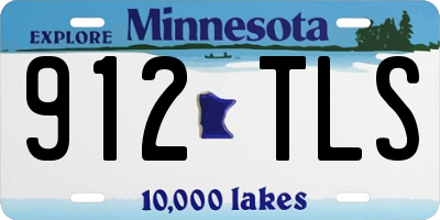 MN license plate 912TLS