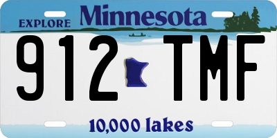 MN license plate 912TMF