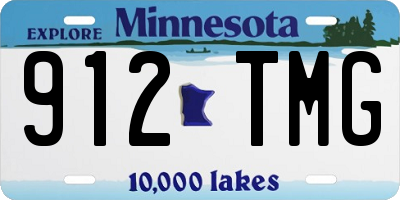 MN license plate 912TMG