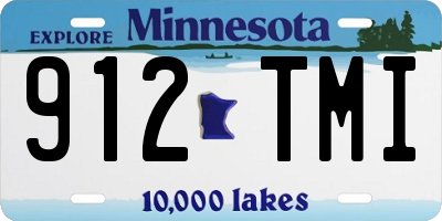 MN license plate 912TMI