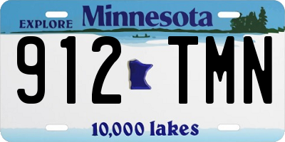 MN license plate 912TMN