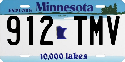 MN license plate 912TMV