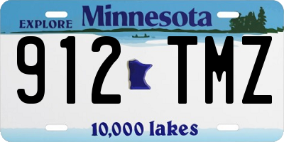 MN license plate 912TMZ