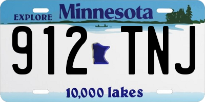MN license plate 912TNJ