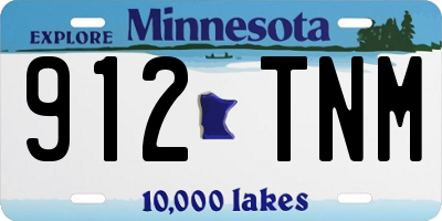 MN license plate 912TNM