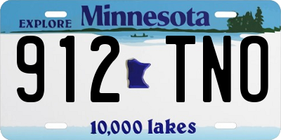 MN license plate 912TNO