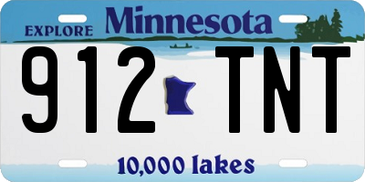 MN license plate 912TNT