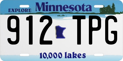 MN license plate 912TPG