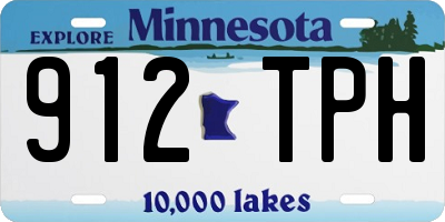 MN license plate 912TPH