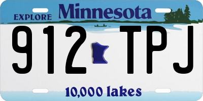 MN license plate 912TPJ