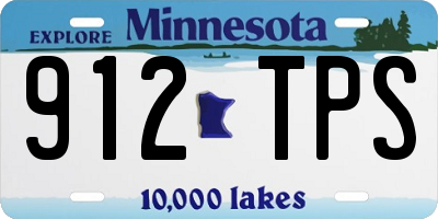 MN license plate 912TPS