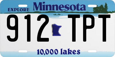 MN license plate 912TPT