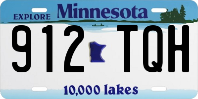 MN license plate 912TQH