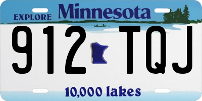 MN license plate 912TQJ