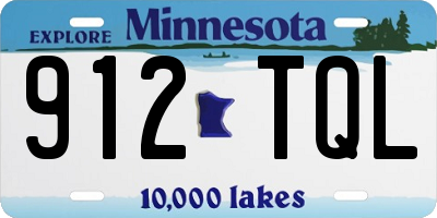 MN license plate 912TQL